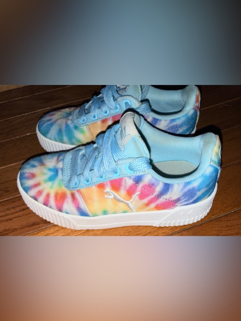 Sz 13C (Child) PUMA Carina Summer Cat Tie Dye sneakers